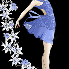 Оригинал схемы вышивки «Балерина» (№406320)