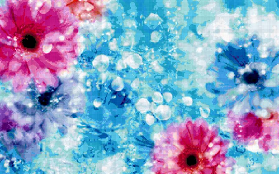 герберы в воде - цветы, герберы - предпросмотр