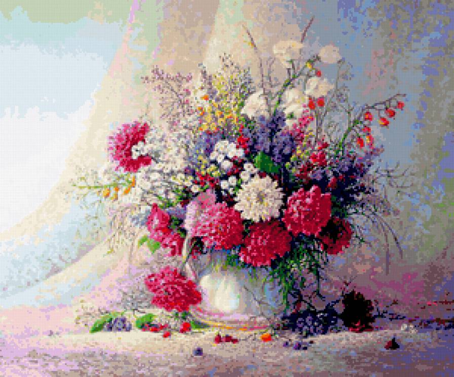 серия "букеты" - цветы.букет.полевые цветы - предпросмотр