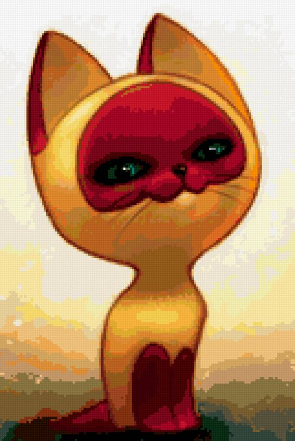 котенок гав - кот, кошка, детям, животные, глаза, котенок, мультик, кошки - предпросмотр