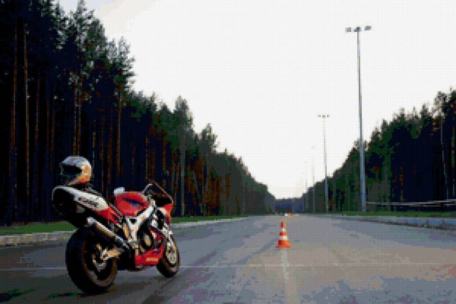 Мото - мотоцикл, дорога - предпросмотр