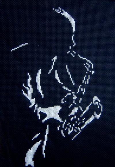 Саксофонист - монохром - оригинал