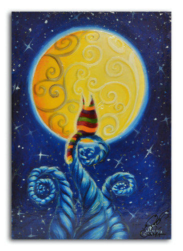 романтика - кошка ночь луна - оригинал