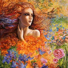 Схема вышивки «девушка»