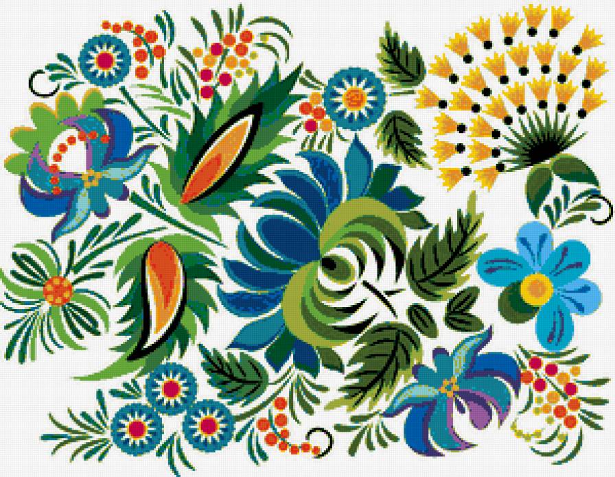 №408440 - узор, цветы, скатерть, салфетка, орнамент, подушка - предпросмотр