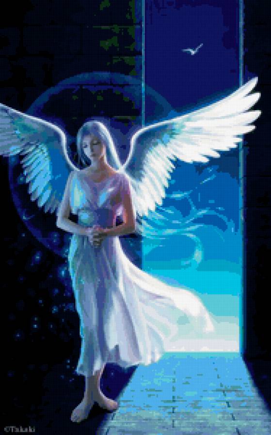 №408592 - живопись, ангел, девушка, фэнтези - предпросмотр