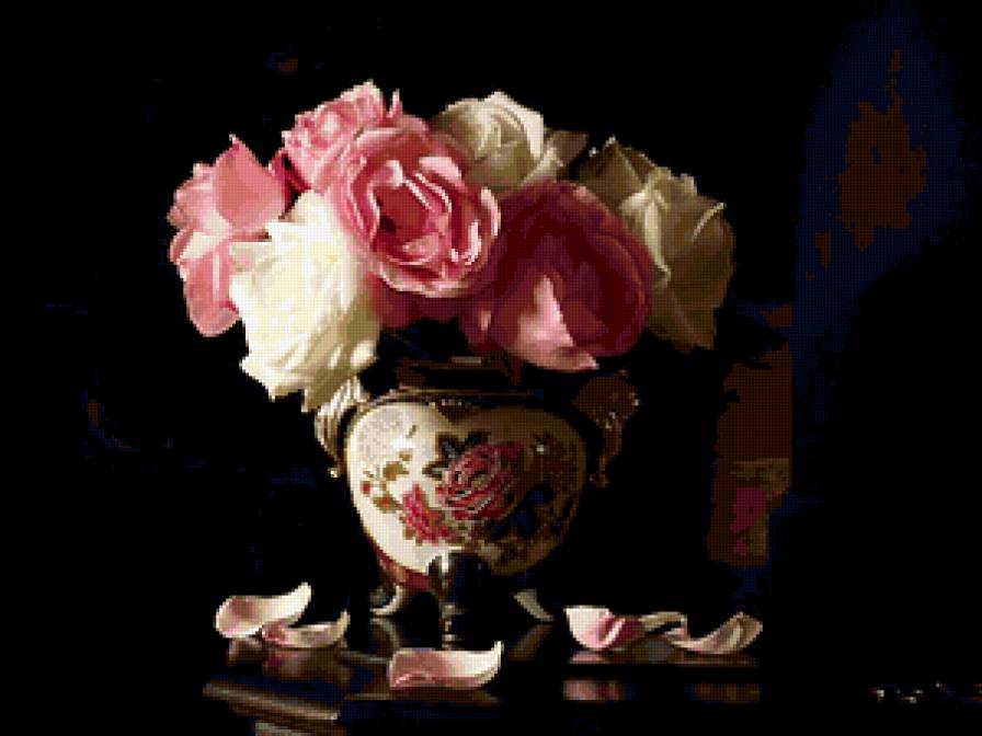 №408991 - букет, натюрморт, цветы, розы - предпросмотр