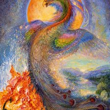 Схема вышивки «птица»