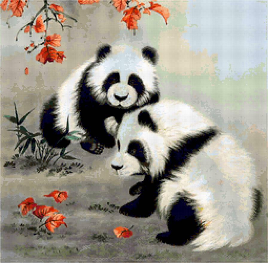 серия ,,животные" - животные.панды - предпросмотр