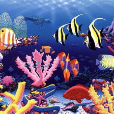 Схема вышивки «подводный мир»