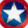 Предпросмотр схемы вышивки «знак капитана америки» (№409291)
