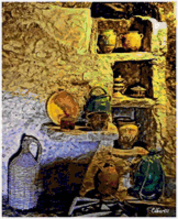 Натюрморт - посуда, натюрморт, кухня - предпросмотр