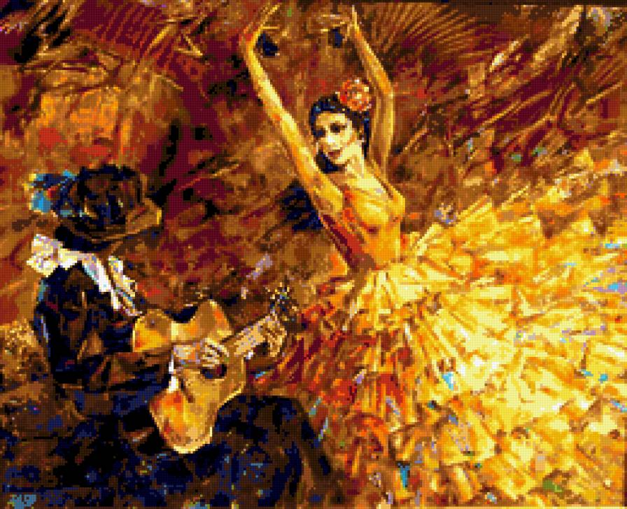 Испанский танец - танец - предпросмотр