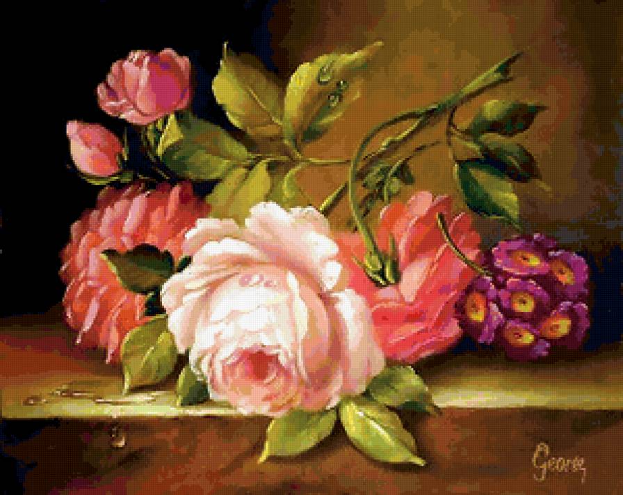 роза - винтаж, цветок - предпросмотр