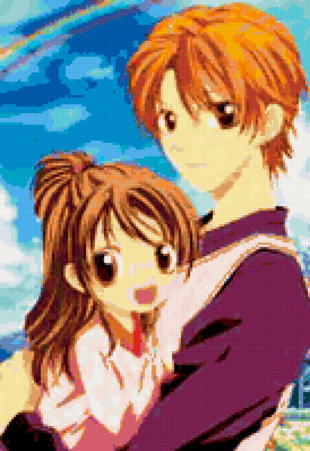 счастливые - влюбленные, романтика, аниме - предпросмотр