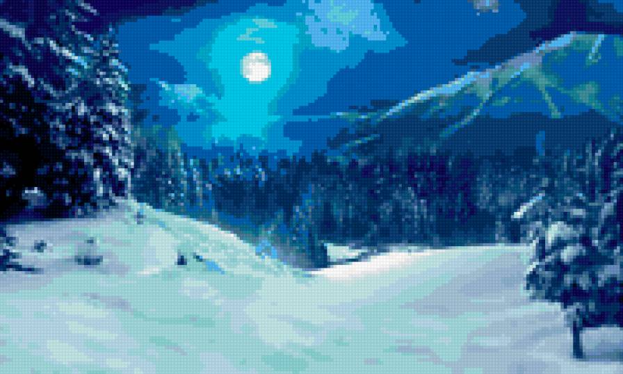 зима - пейзаж, зима - предпросмотр