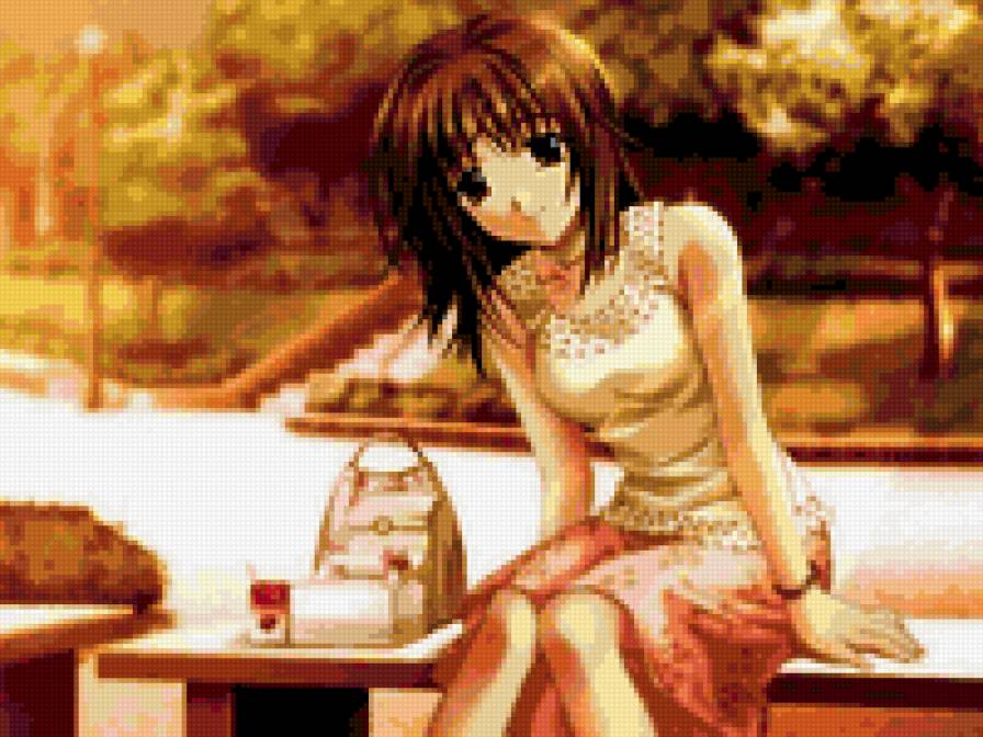 красивая - аниме, девушка - предпросмотр