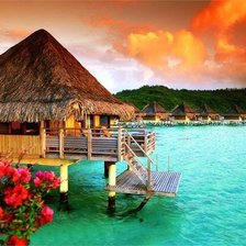 Схема вышивки «Райское местечко.»