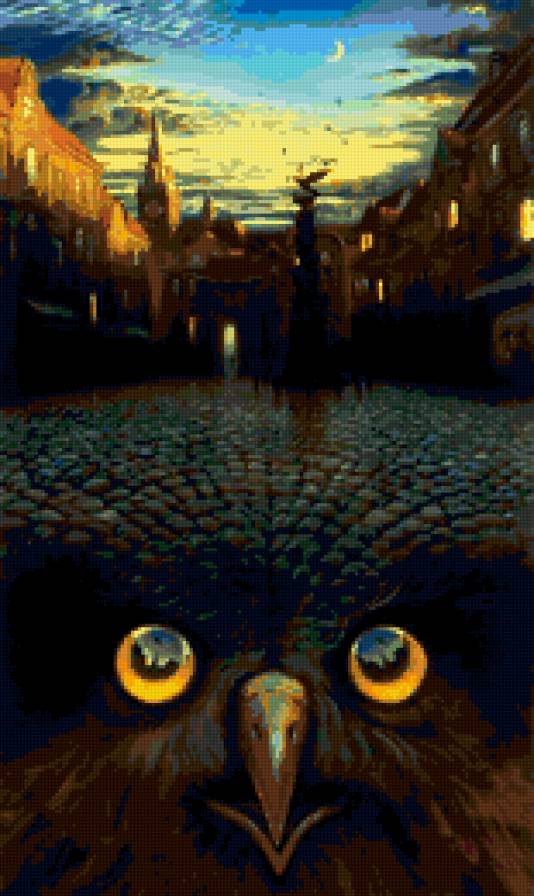 Иллюзия - арт, рисунок - предпросмотр