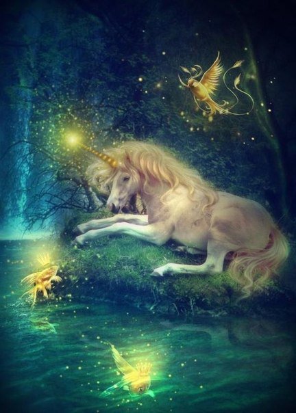 Единорог - фэнтэзи - оригинал