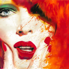 Схема вышивки «девочка»