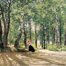 Схема вышивки «Шишкин И.И. Около дачи»