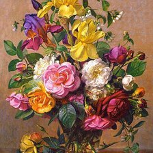 Схема вышивки «цветы»