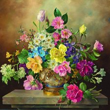 Схема вышивки «цветы»