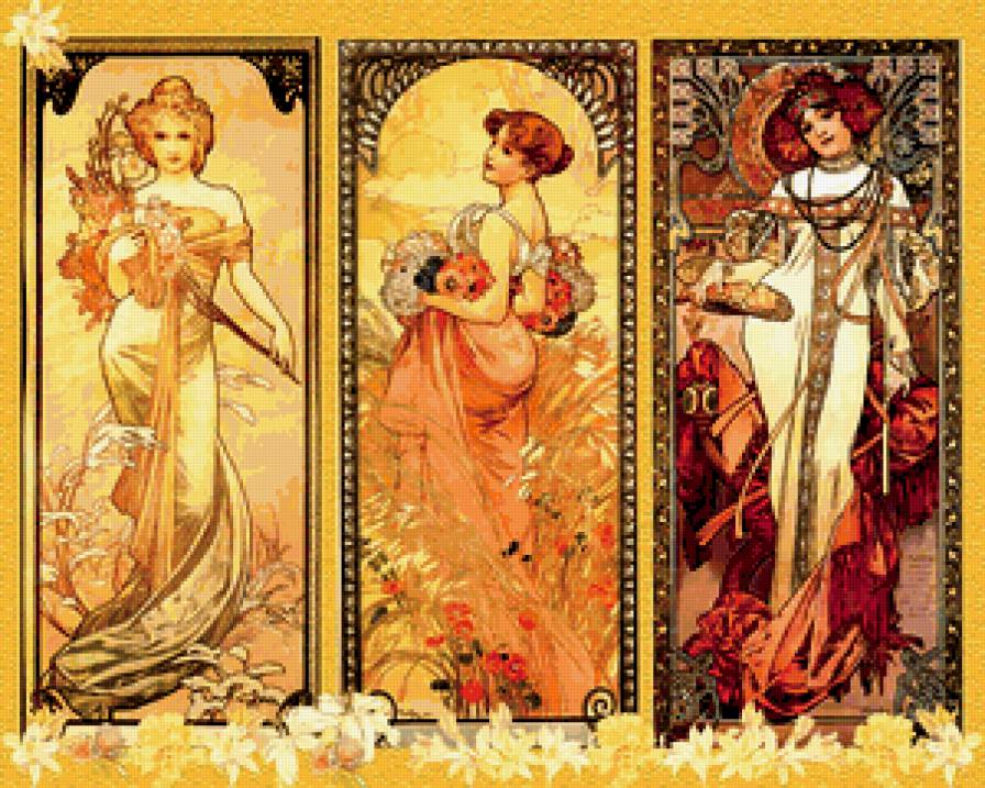 Времена года - времена года, весна, лето, осень - предпросмотр