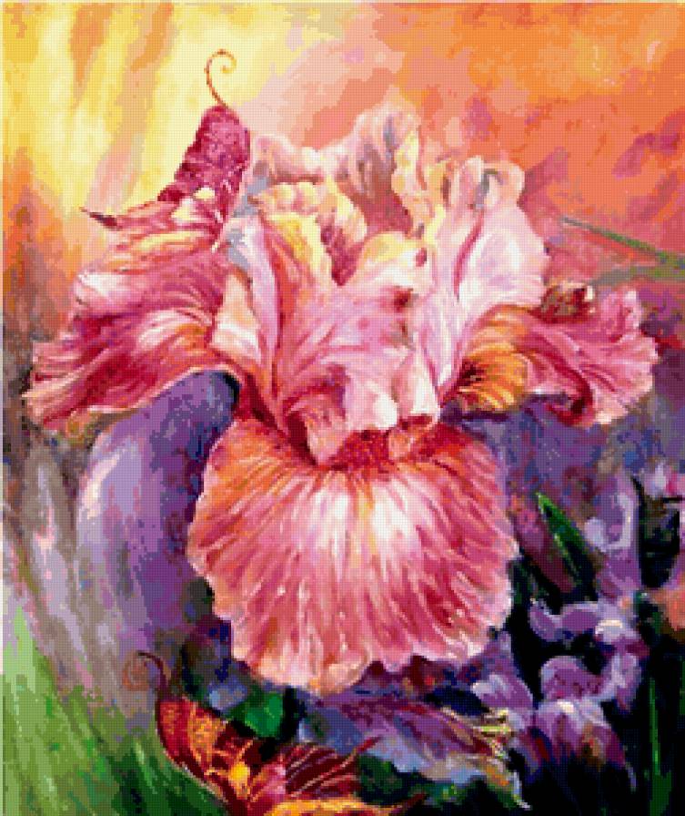 Серия "Букет" - цветы, ирисы, букет - предпросмотр