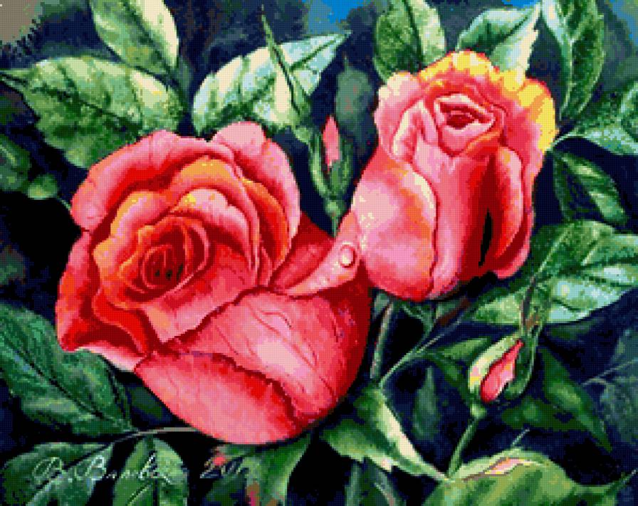 Серия "Букет" - букет, цветы, розы - предпросмотр