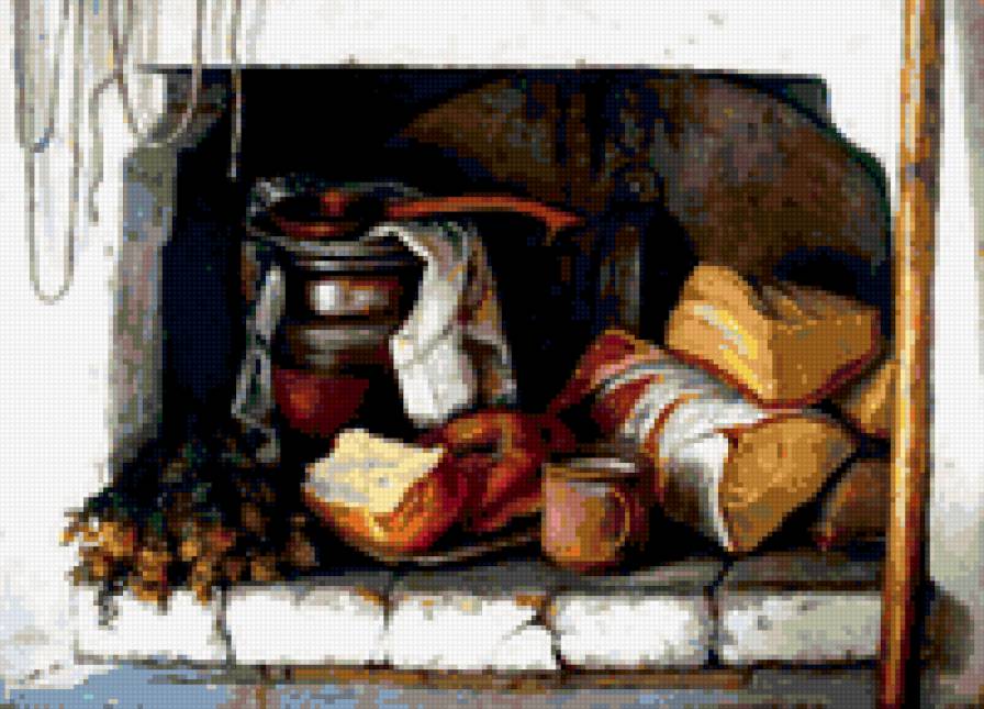 Русская печь - русский натюрморт - предпросмотр