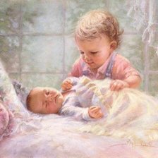 Схема вышивки «Дети»