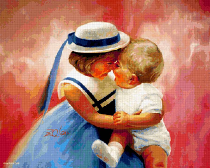 Младший братик - нежность, дети - предпросмотр