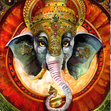 Оригинал схемы вышивки «Индийский слон» (№412620)