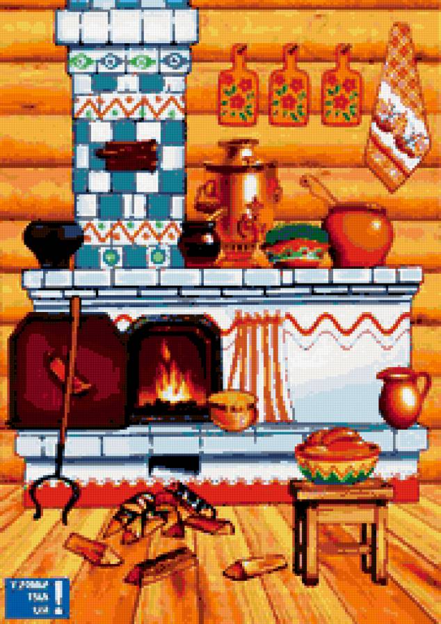 русская печь - русский натюрморт - предпросмотр