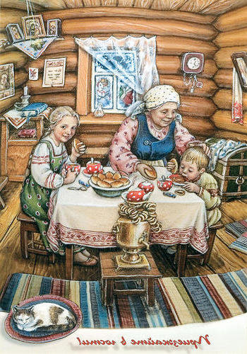 бабушкины пирожки - русский натюрморт - оригинал