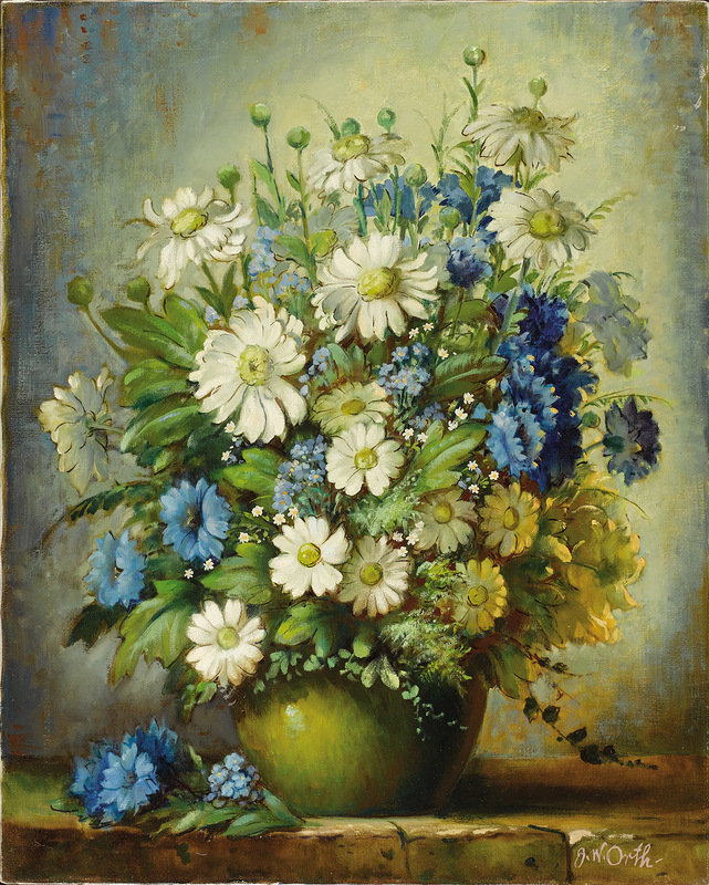 №413321 - букет, натюрморт, цветы, живопись - оригинал