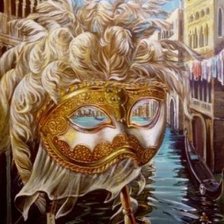 Оригинал схемы вышивки «Венецианская маска» (№413608)