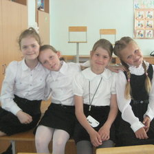 Схема вышивки «4 класс пока!!!»