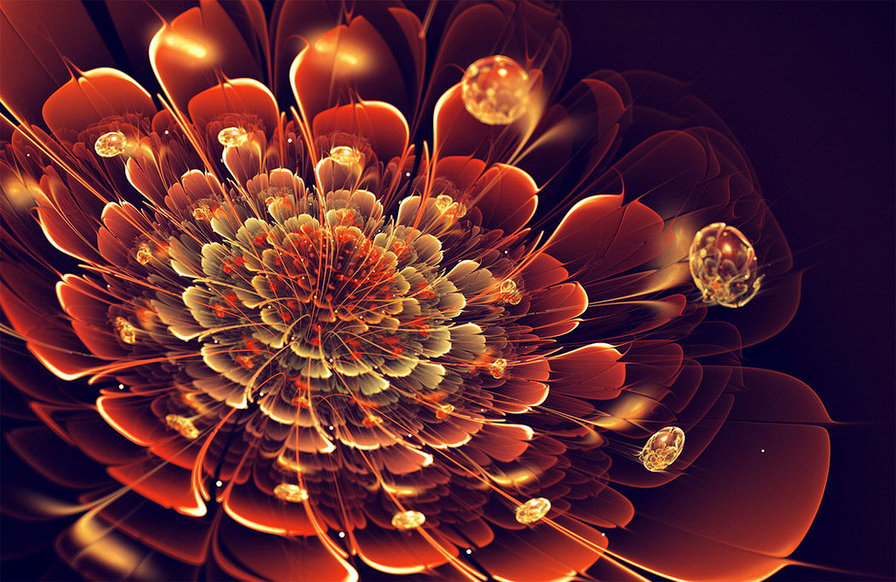 Фрактал 9 - абстракция, картина - оригинал