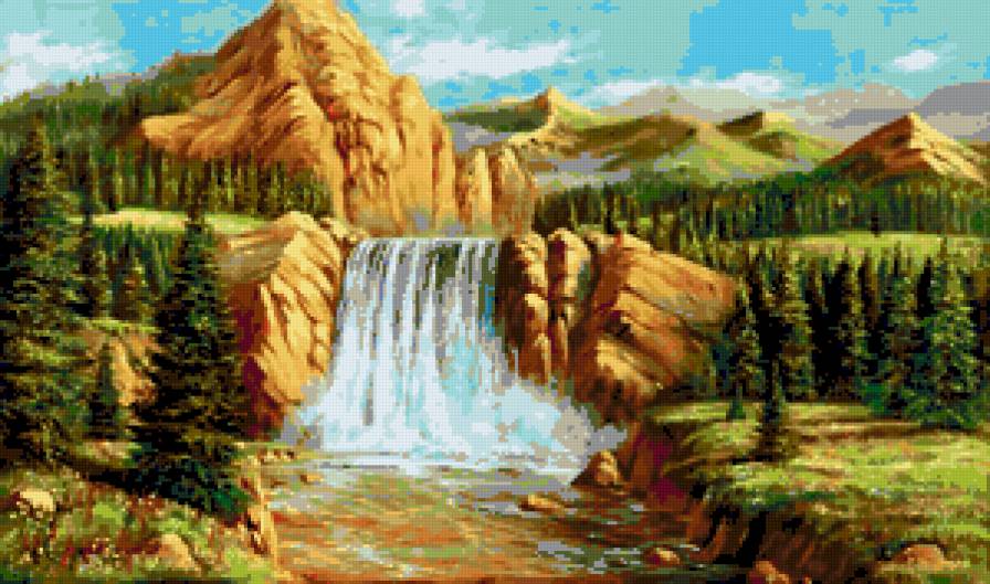 горный пейзаж - предпросмотр