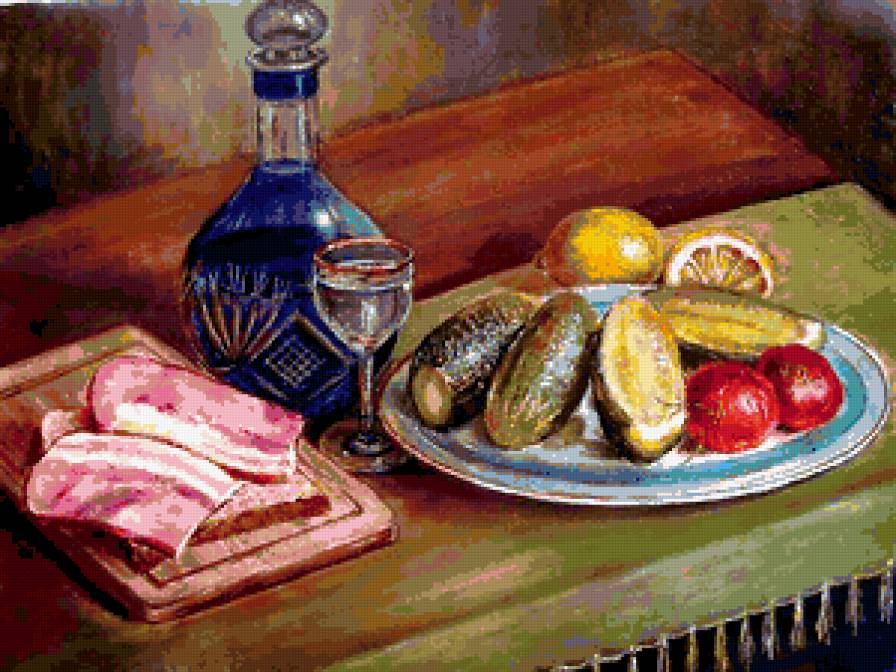 соленые огурчики - натюрморт - предпросмотр