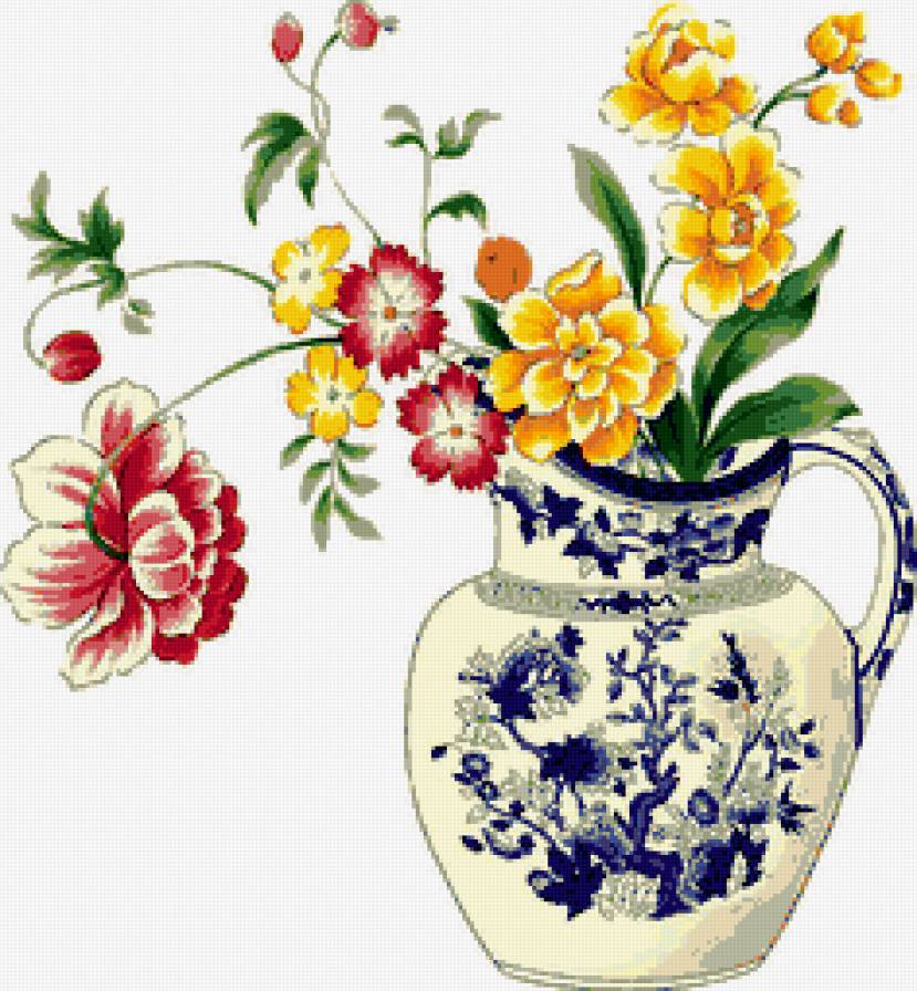 букет - ваза, натюрморт, цветок, цветы - предпросмотр