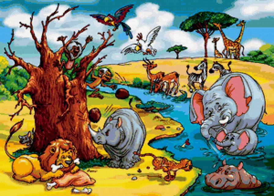 Африка - африка, животные - предпросмотр