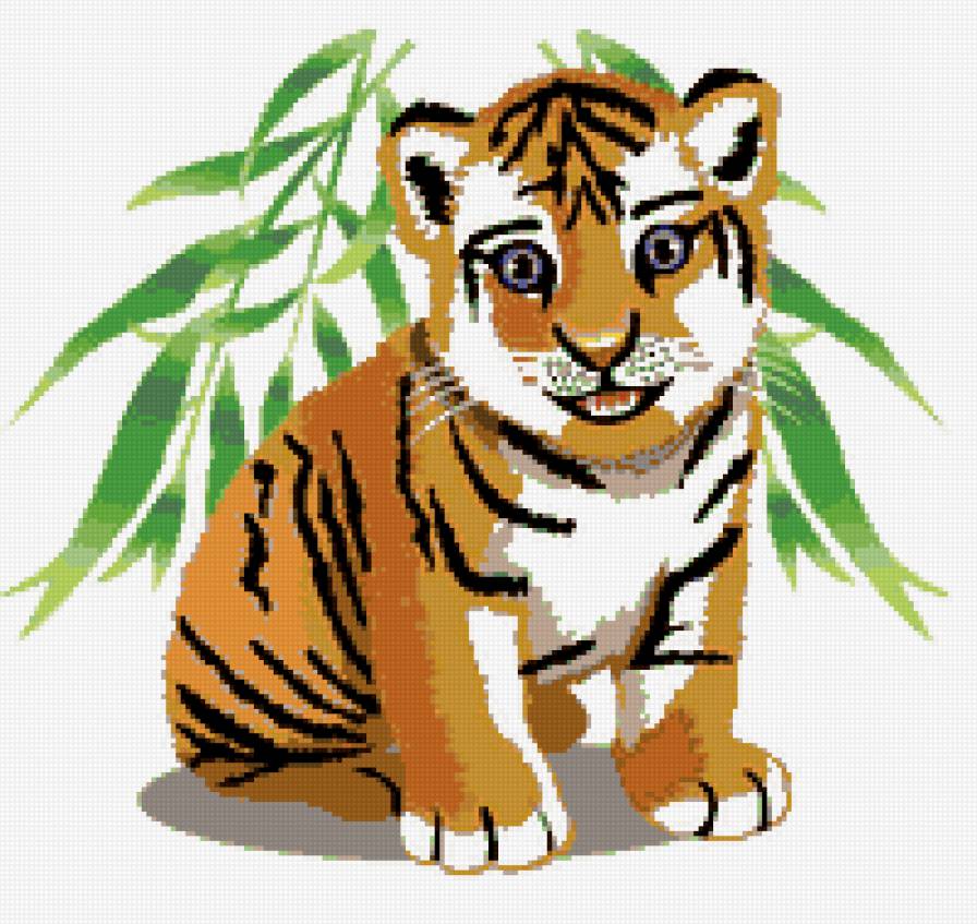 животные - тигренок, животные, детское - предпросмотр