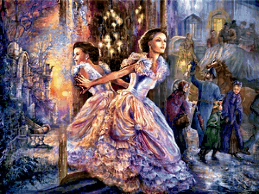 алиса из зазеркалья - девушки, сказка, картина, разное - предпросмотр