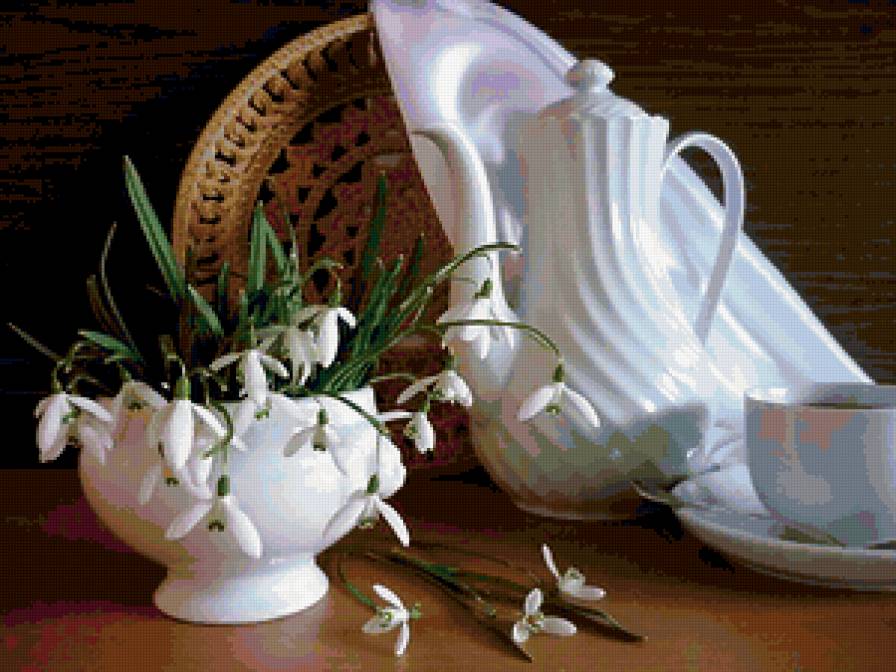 №415556 - натюрморт, букет, цветы, inna korobova, подснежники - предпросмотр