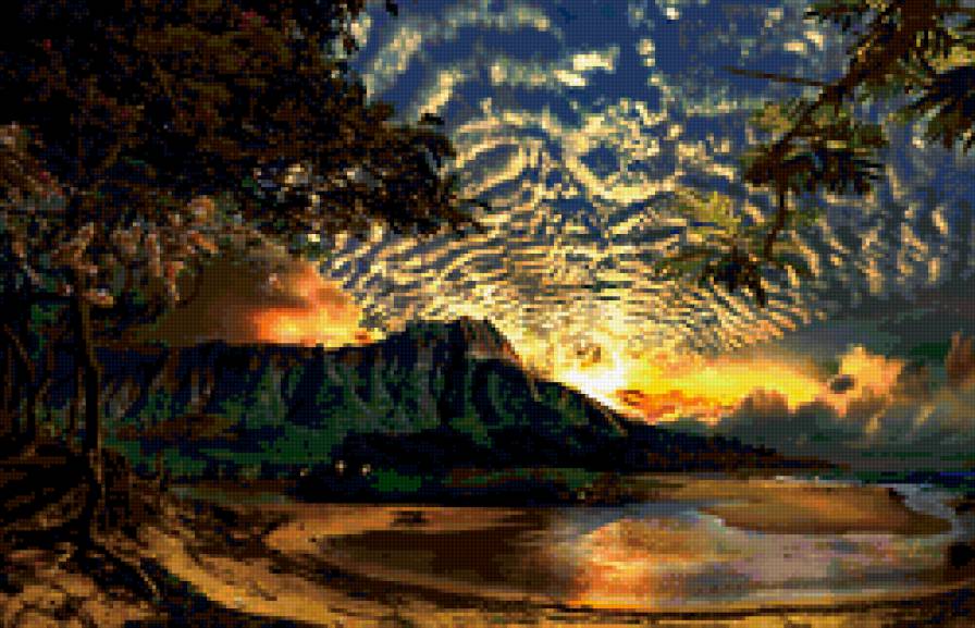 закат - море, пейзаж, природа, закат - предпросмотр