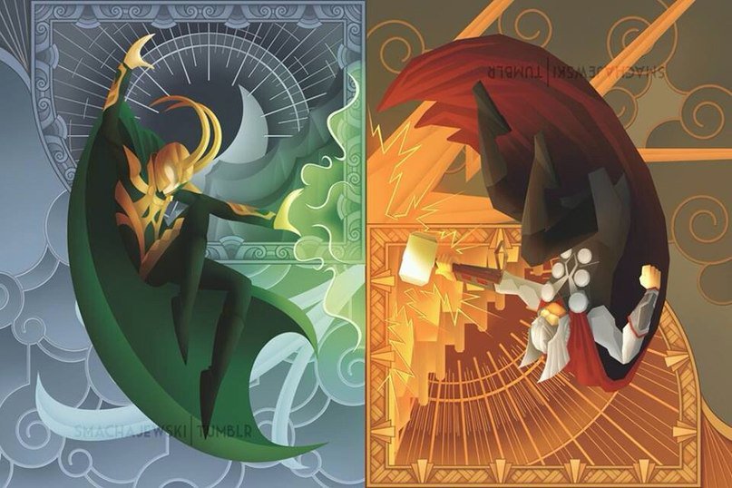 Локи и Тор - локи, тор - оригинал